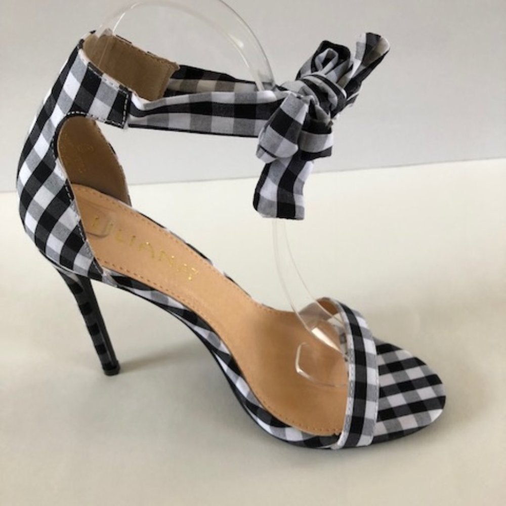 COLETTE Gingham Heeled Sandal